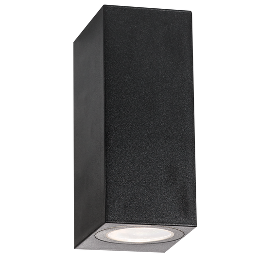 Bright Star L369 MATT BK UP FACING ALU LANTERN & GLASS 1X ES IP44