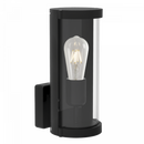 Bright Star L370 MATT BK UP FACING ALU LANTERN CLEAR GLASS IP44 1 X ES