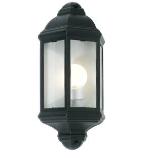 Bright Star L5001 BLACK 3 PANEL 1/2 LANTERN 330MM IP33 1X60W ES