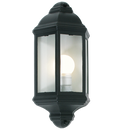 Bright Star L5001 BLACK 3 PANEL 1/2 LANTERN 330MM IP33 1X60W ES