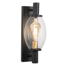 Bright Star L522 BLACK METAL & SPECKLED GLASS IP54 1X60W ES