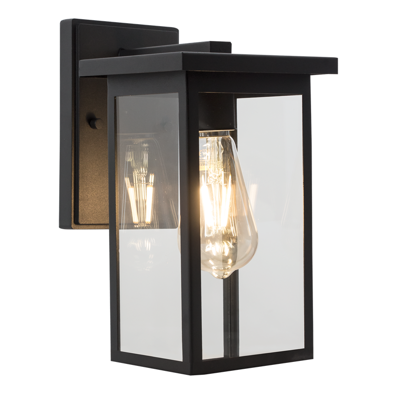 Bright Star L534 BLACK METAL WITH CLEAR GLASS IP54 1X60W ES