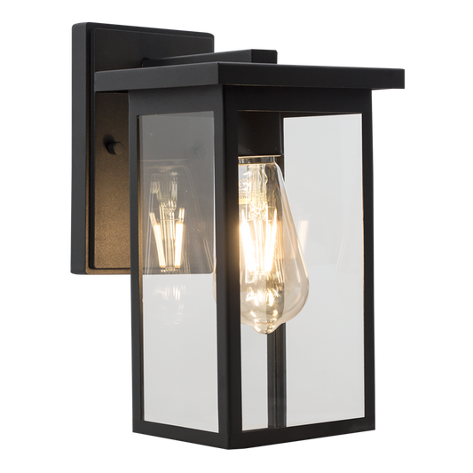 Bright Star L534 BLACK METAL WITH CLEAR GLASS IP54 1X60W ES