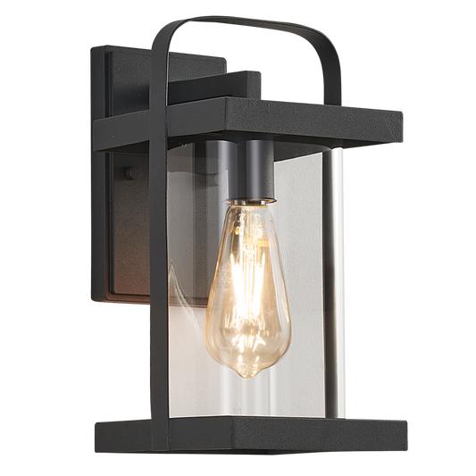 Bright Star L536 BLACK METAL WITH CLEAR GLASS IP54 1X60W ES