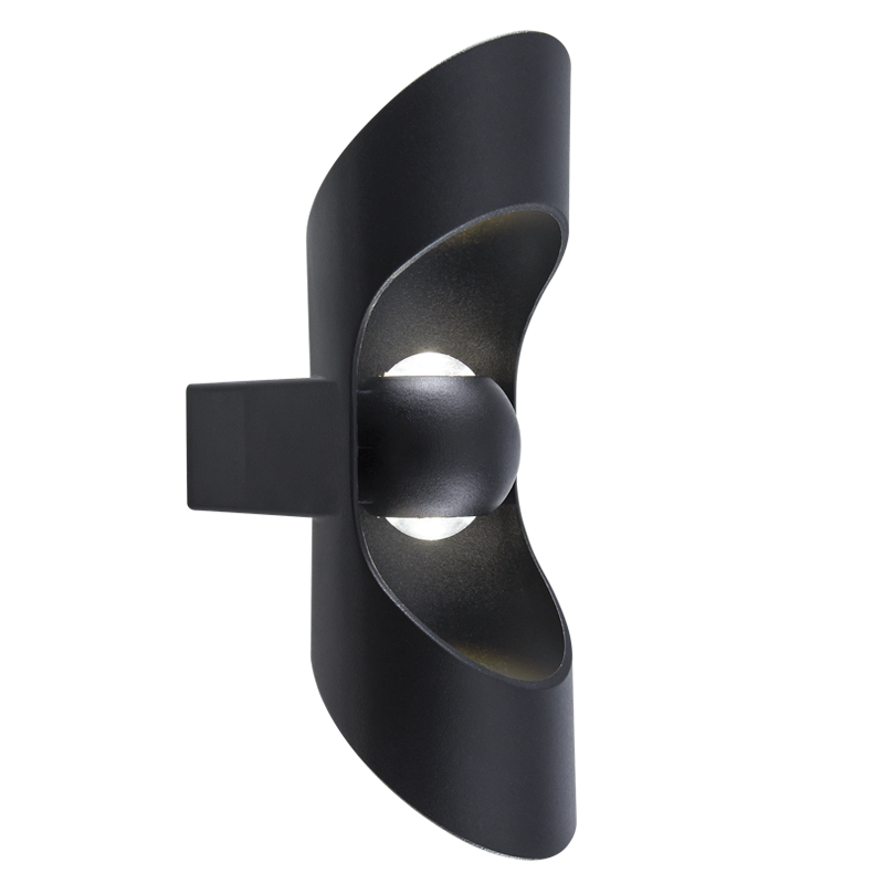 Bright Star L546 BLACK UP & DOWN DIE CAST ALU IP54 2X3W LED 4000K