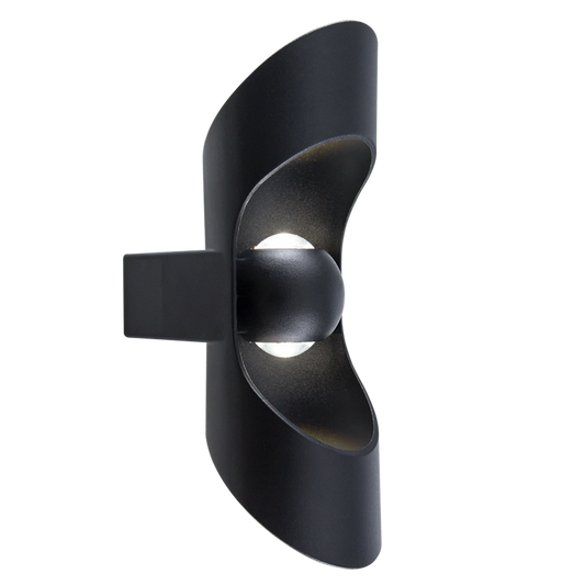 Bright Star L546 BLACK UP & DOWN DIE CAST ALU IP54 2X3W LED 4000K