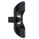 L546 Bright Star BLACK UP & DOWN DIE CAST ALU IP54 2X3W LED 4000K