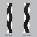 L550 Bright Star BLACK 10W LED WALL BRACKET IP54 IRON & PMMA 3000K