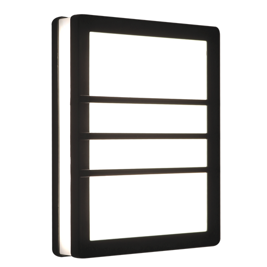 Bright Star L561 BLACK 20W LED PLASTIC OPAL PC GRID COVER IP54 3000K