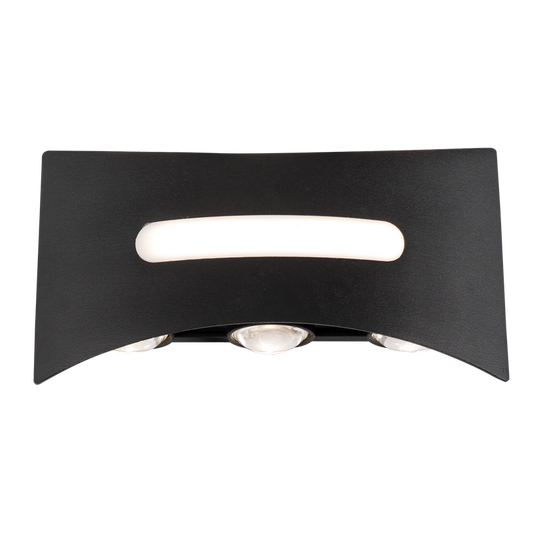 Bright Star L563 BLACK UP&DOWN DIE CAST ALU IP54 9W LED 3000K 720 LUMEN