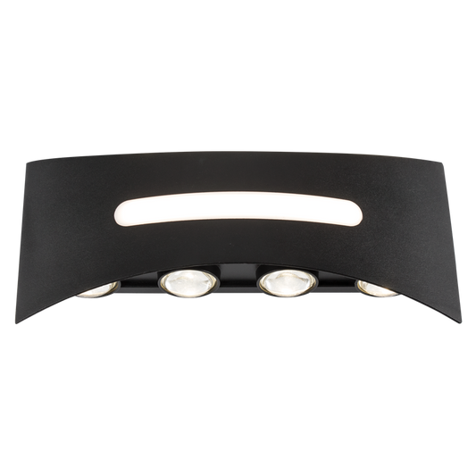 Bright Star L564 BLACK UP&DOWN DIE CAST ALU IP54 11W LED 3000K 880 LUMEN