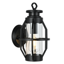 L571 Bright Star BLACK ALU & CLEAR GLASS IP44 1X60W ES