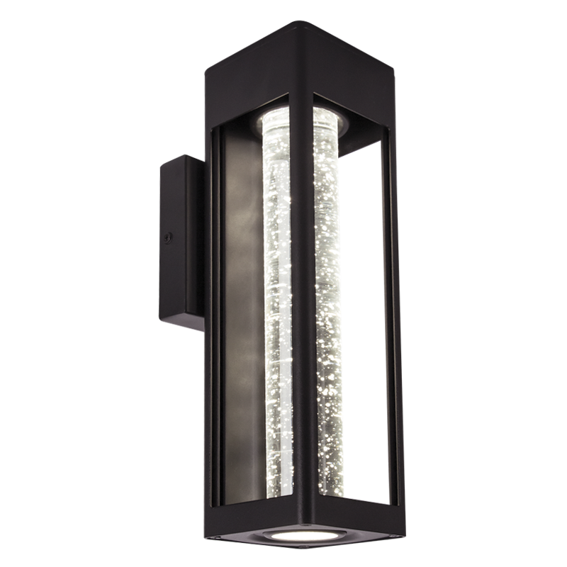 Bright Star L578 BLACK 11W LED DIE CAST ALU/BUBBLE GLS DOWN FACING IP44