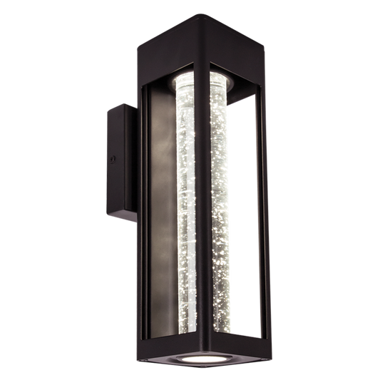 Bright Star L578 BLACK 11W LED DIE CAST ALU/BUBBLE GLS DOWN FACING IP44