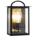 Bright Star L579 BK/GD METAL 1/2 LATERN SPECKLED GLASS IP44 1X60W ES