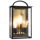 Bright Star L580 BK/GD METAL 1/2 LATERN SPECKLED GLASS IP44 3X60W ES
