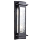 Bright Star L584 BLACK 2 x 40W ES IP54 METAL LANTERN RIBBED GLASS