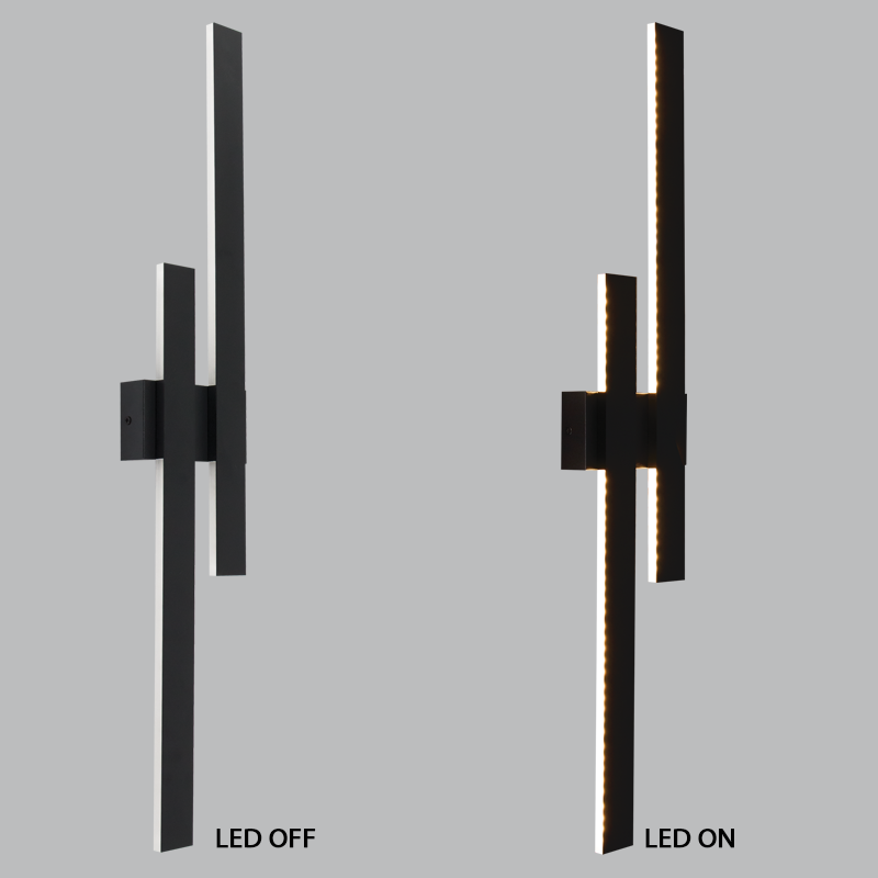 Bright Star L641 CCT BK 24W LED WALL BRACKET IP54 IRON & ACRYLIC 3CCT