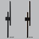 Bright Star L641 CCT BK 24W LED WALL BRACKET IP54 IRON & ACRYLIC 3CCT
