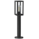 LFL027 Bright Star MATT BK ALU STANDING LANTERN +GLASS IP44 1X ES 500MM