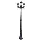 Bright Star LFL034 BLACK 6 PANEL 3HEAD POLY BASE IP44 3X11W ES 2210MM