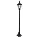 Bright Star LFL035 BLACK 6 PANEL 1HEAD POLY BASE 1X11W ES 1263MM