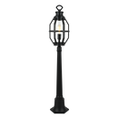Bright Star LFL038 BLACK BOLLARD ALU CLEAR GLASS IP44 1X60W ES 1200MM