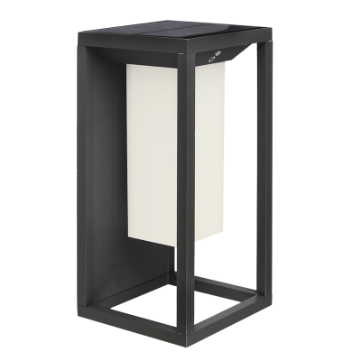 Bright Star LS020 MATT BK DIE CAST ALU SOLAR LIGHT+SENSOR IP65 2W LED 6000K