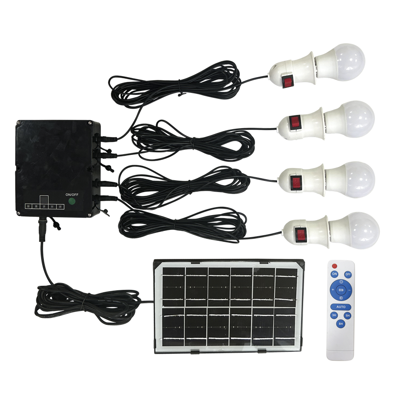 Bright Star LS033 SOLAR SOLAR OUTDOOR KIT+LED BULB+REMOTE 4X3W 6500K