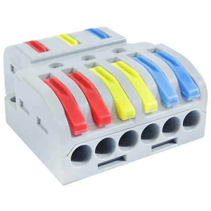 Major Tech 3-Pole Splitter Terminal Block | 32A | 450V | Screwless Connector