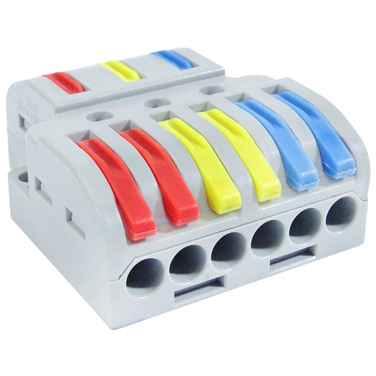 Major Tech 3-Pole Splitter Terminal Block | 32A | 450V | Screwless Connector