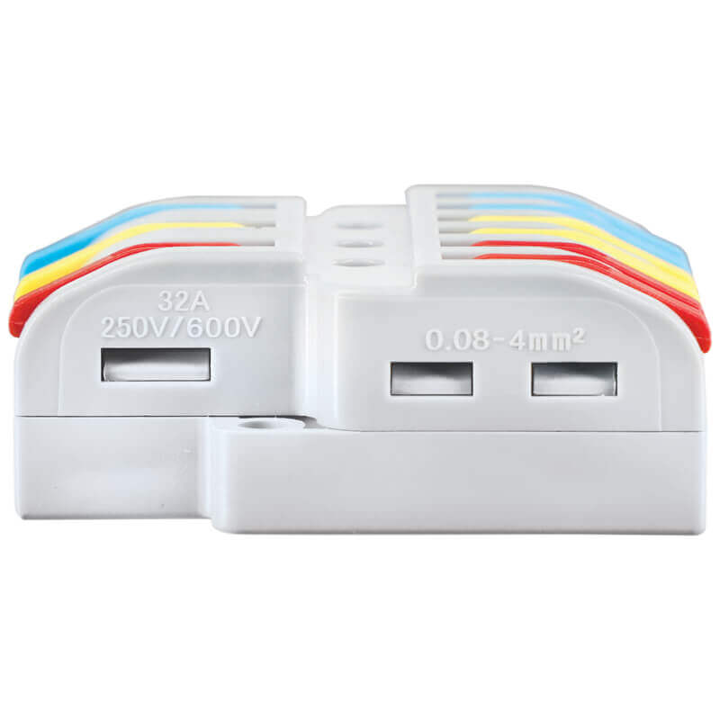Major Tech 3-Pole Splitter Terminal Block | 32A | 450V | Screwless Connector