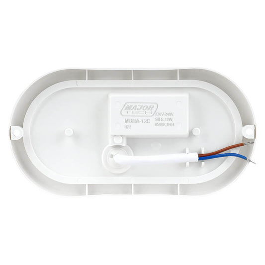 Major Tech 12W Oval LED Bulkhead | 1080 Lumens | IP54 Weatherproof
