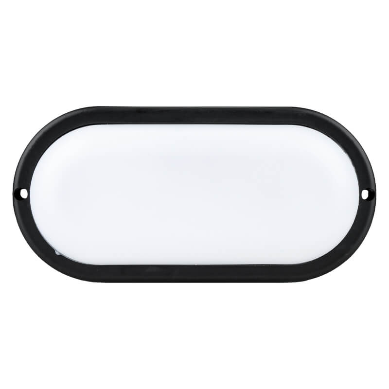 Major Tech 18W Oval LED Bulkhead | Black Finish | 1620 Lumens | IP54 Weatherproof
