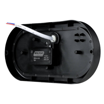 Major Tech 18W Oval LED Bulkhead | Black Finish | 1620 Lumens | IP54 Weatherproof