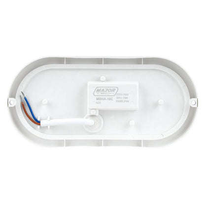 Major Tech 18W Oval LED Bulkhead | 1620 Lumens | IP54 Weatherproof