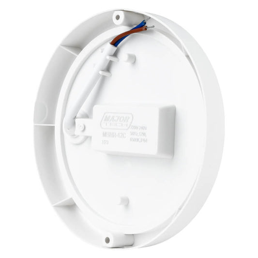 Major Tech 12W Round LED Bulkhead | 1080 Lumens | IP54 Weatherproof