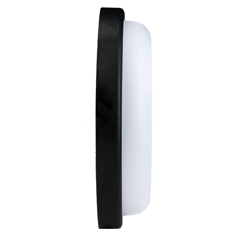 Major Tech 18W Round LED Bulkhead | Black Finish | 1620 Lumens | IP54 Weatherproof