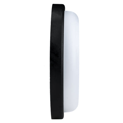 Major Tech 18W Round LED Bulkhead | Black Finish | 1620 Lumens | IP54 Weatherproof