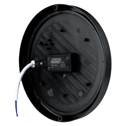 Major Tech 18W Round LED Bulkhead | Black Finish | 1620 Lumens | IP54 Weatherproof