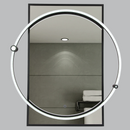 Bright Star ML062 BLACK RECTANGULAR MIRROR CCT 18W LED 700X800MM