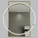ML063 Bright Star BRASS RECTANGULAR MIRROR CCT 18W LED 700X800MM