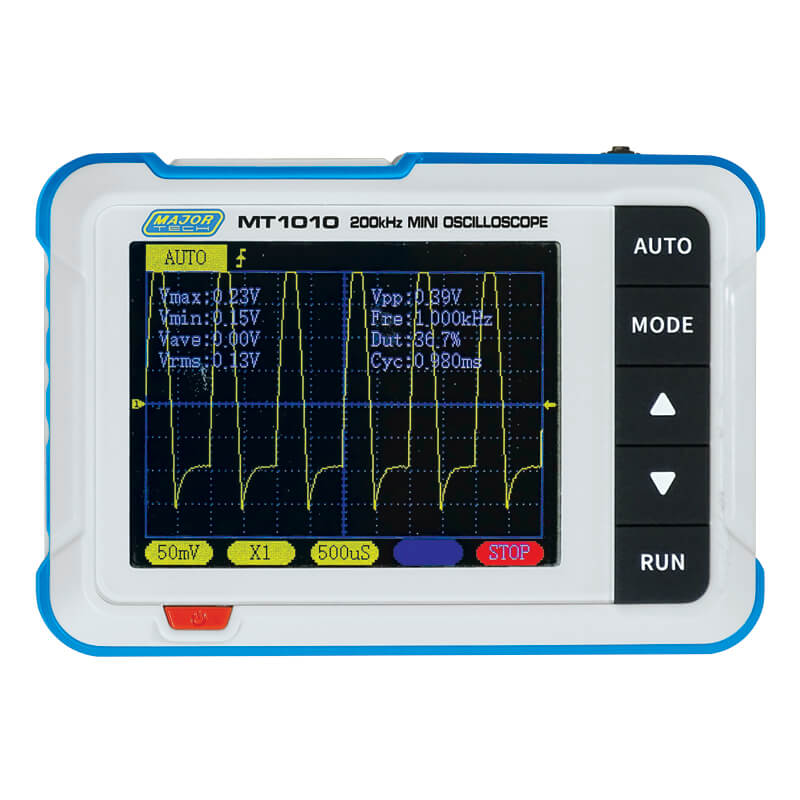 Major Tech 200kHz Handheld Mini Oscilloscope & Signal Generator – MT1010