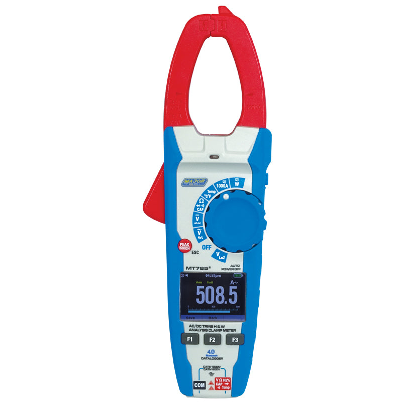 Major Tech 1500V DC 1000A AC/DC Harmonics & Waveform Analysis Clamp Meter – MT785
