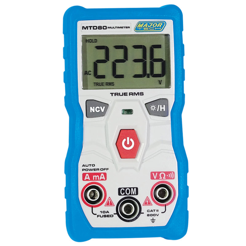 Major Tech Compact True RMS Auto Ranging Digital Multimeter - MTD80
