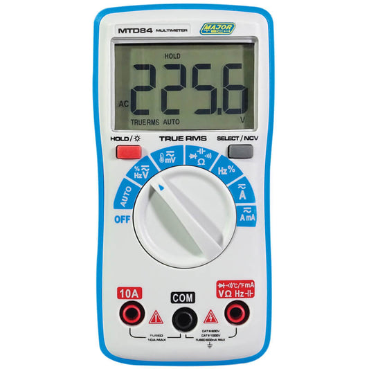 Major Tech 1000V DC/750V AC TRMS Compact Smart Multimeter | MTD84