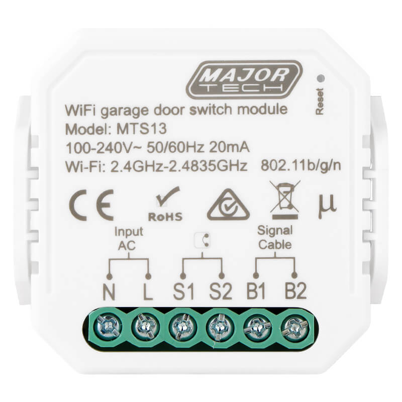 Major Tech Smart Garage Door & Gate Opener Module | Wi-Fi & Bluetooth Connectivity