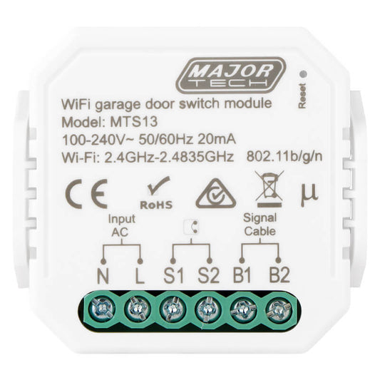 Major Tech Smart Garage Door & Gate Opener Module | Wi-Fi & Bluetooth Connectivity