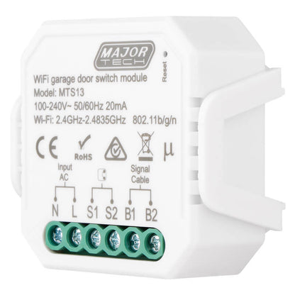 Major Tech Smart Garage Door & Gate Opener Module | Wi-Fi & Bluetooth Connectivity