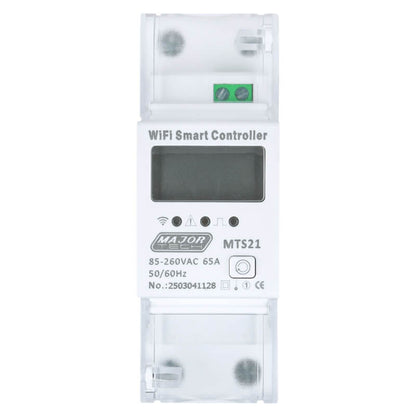 Major Tech Smart Energy Meter & Timer | 65A Wi-Fi & Bluetooth DIN Rail Module